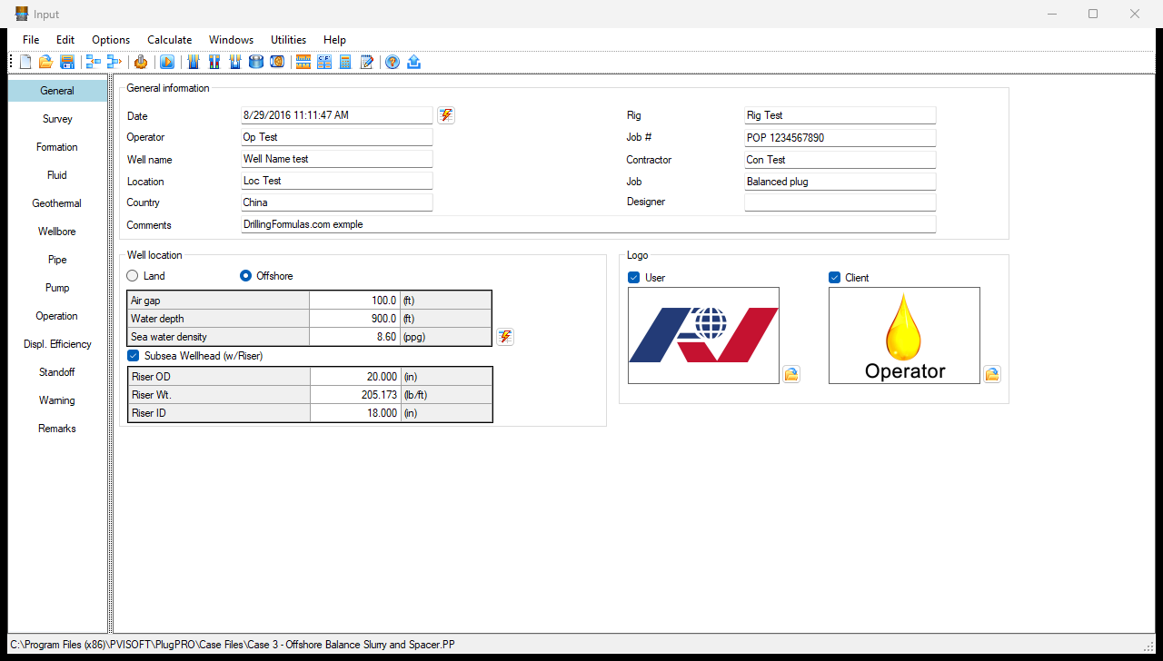 PlugPRO 3.1.4.10 - Cement Plug Placement Design